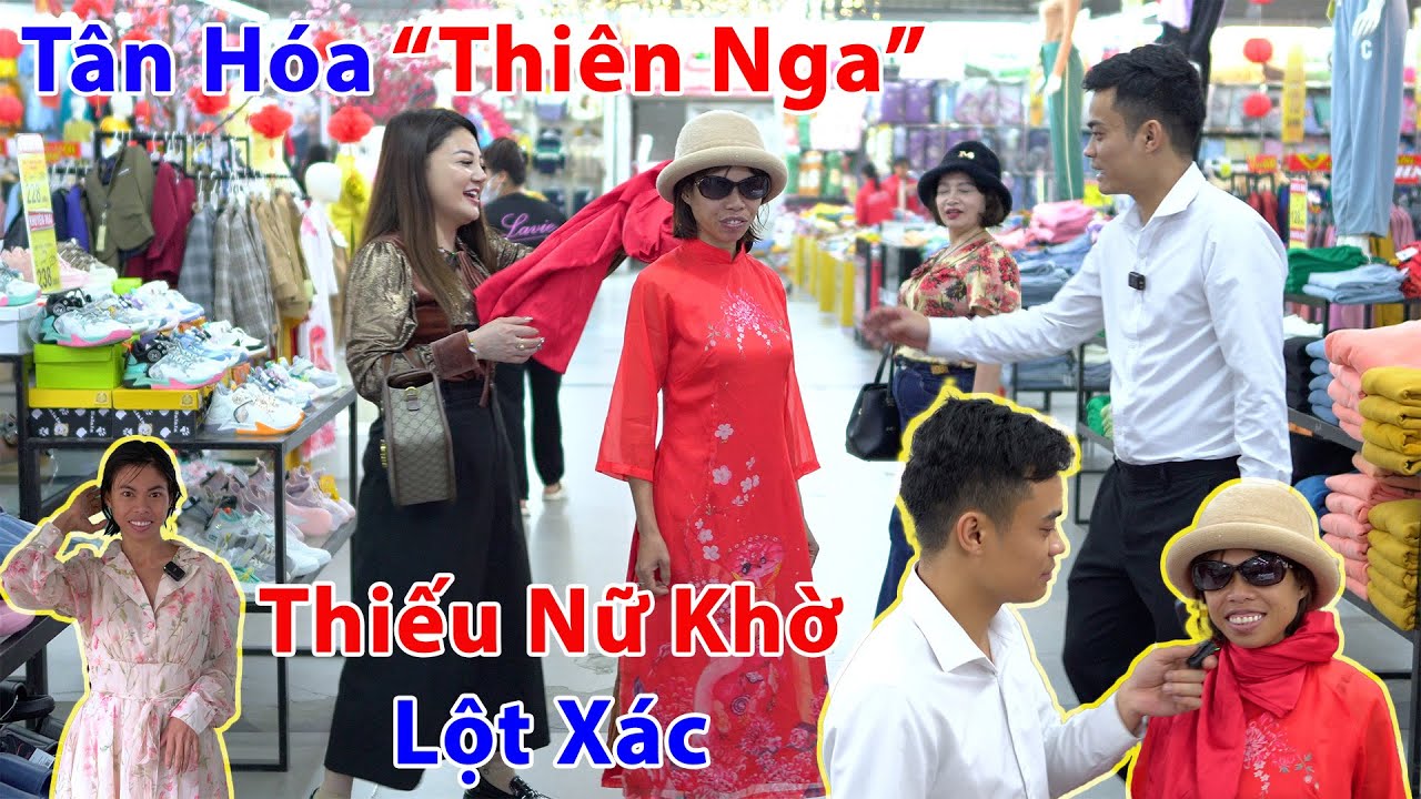 BẤT NGỜ Chị Tân “Thiếu Nữ Khờ” Bỗng “VỊT HOÁ THIÊN NGA” Khi Được Đạt Đưa Đi Sắm Tết