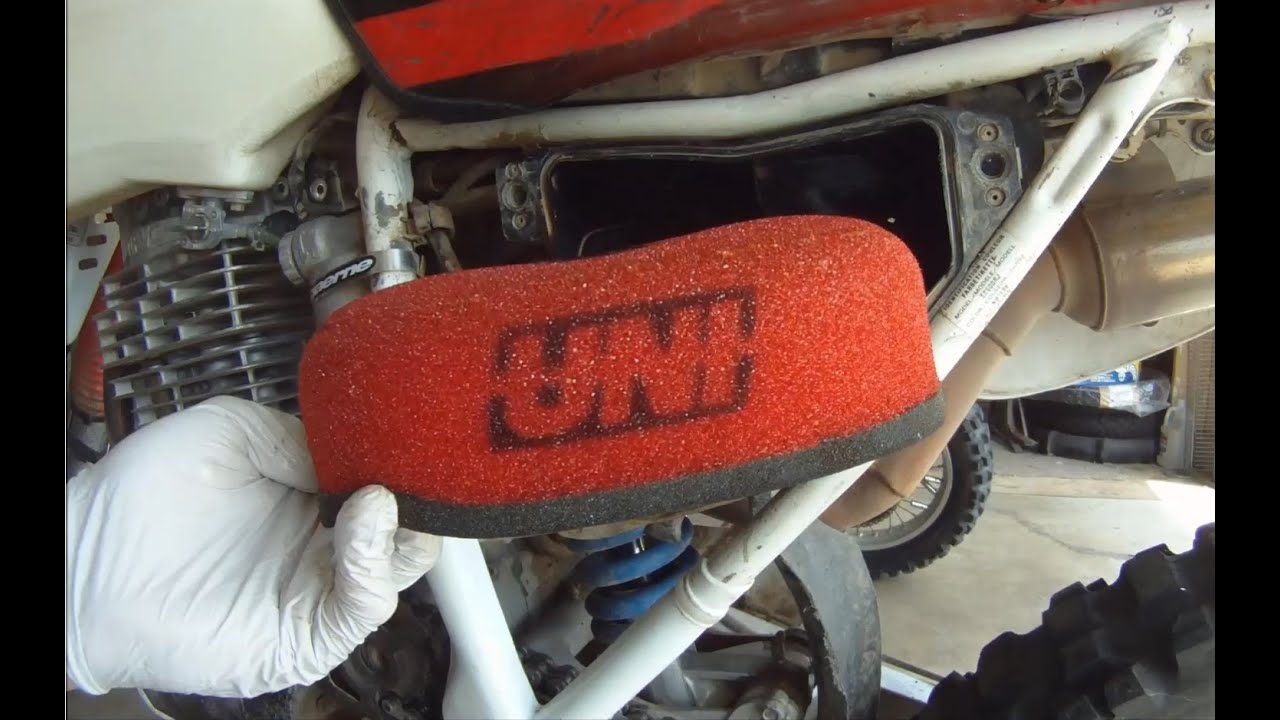 XR600R UNI Air Filter Cleaning
