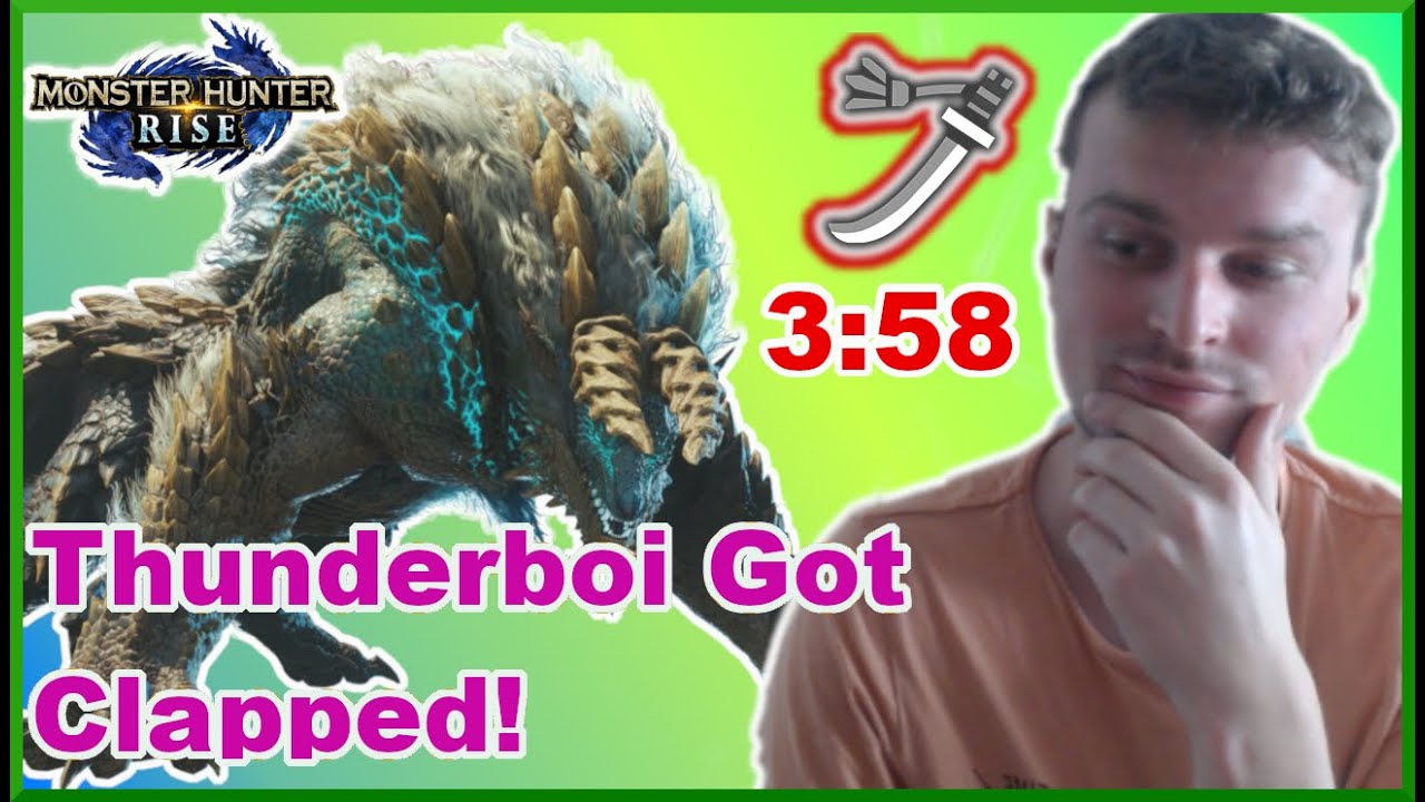 Zinogre Speedrun With Commentary (Long Sword) Monster Hunter Rise Longsword Gameplay
