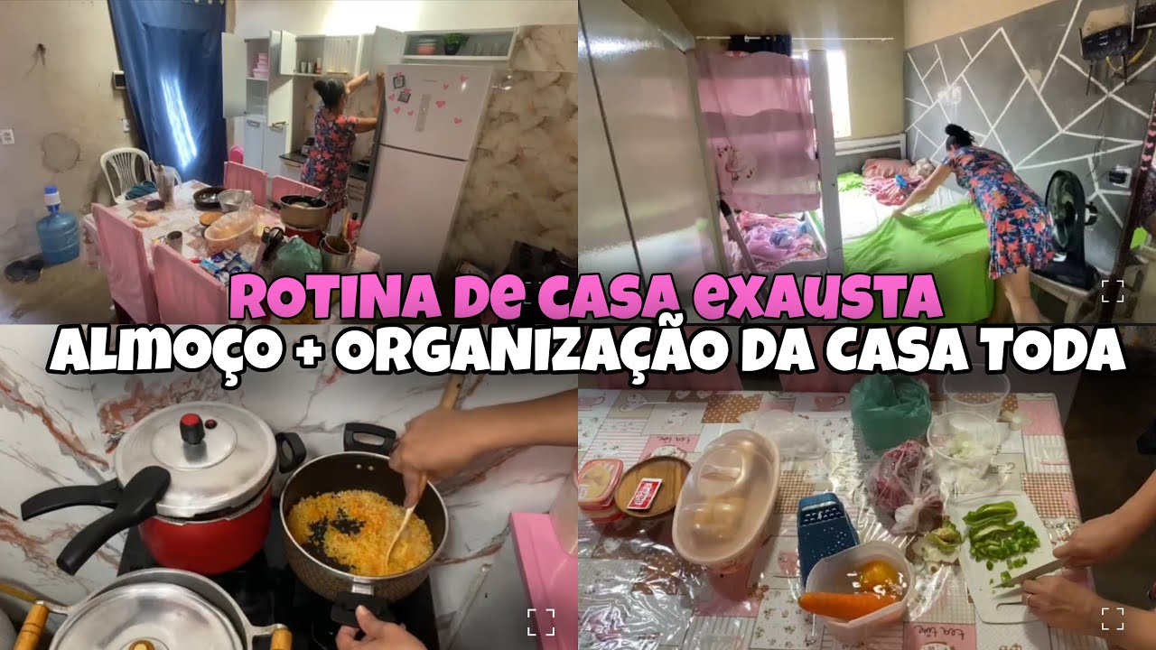 ROTINA DE DONA DE CASA | ALMOÇO e ORGANIZAÇÃO da CASA TODA