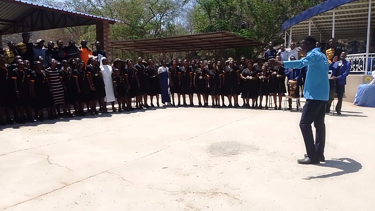 Hwange Diocese choir showcasing their singing- Ulibbalabala lyachilangililo