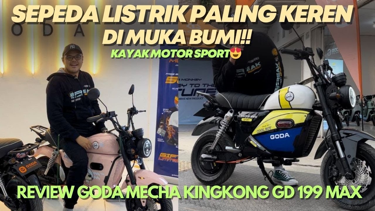 SEPEDA LISTRIK PALING KECE DI MUKA BUMI😍 KAYAK MOTOR SPORT! REVIEW GODA MECHA KINGKONG GD 199 MAX