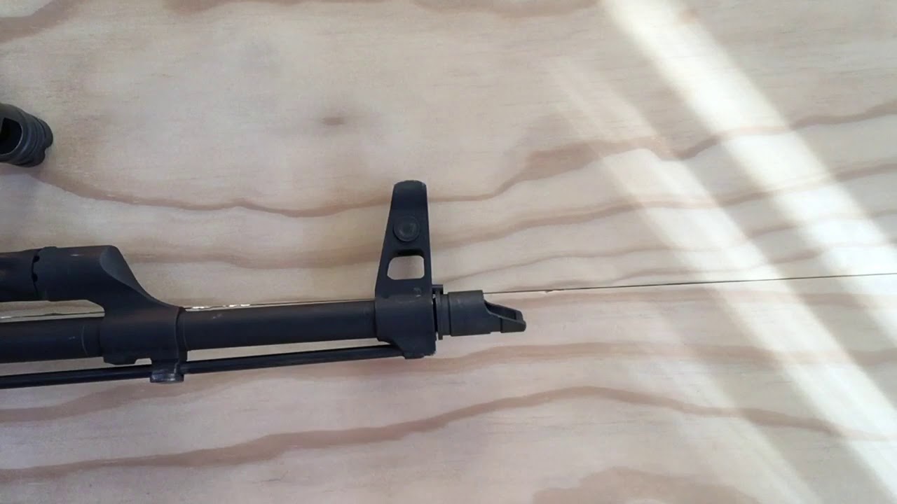 Replacing an AKM muzzle device