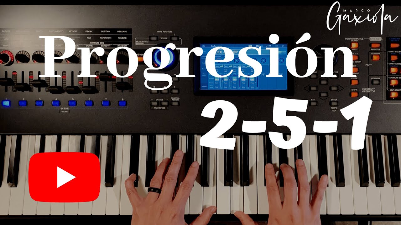 Como Practicar Correctamente la PROGRESION  2-5-1 Con Acordes de 7ma  PRINCIPANTES e INTERMEDIOS
