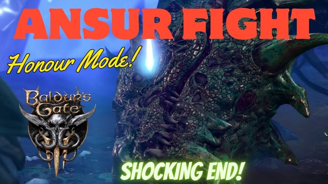 Baldur's Gate 3 Honour Mode Ansur Boss Fight Shocking End
