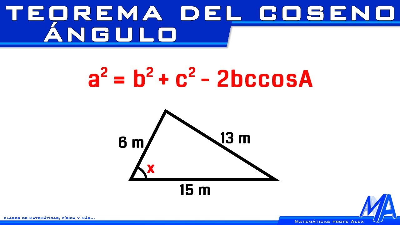 Teorema de Coseno | Hallar un ángulo