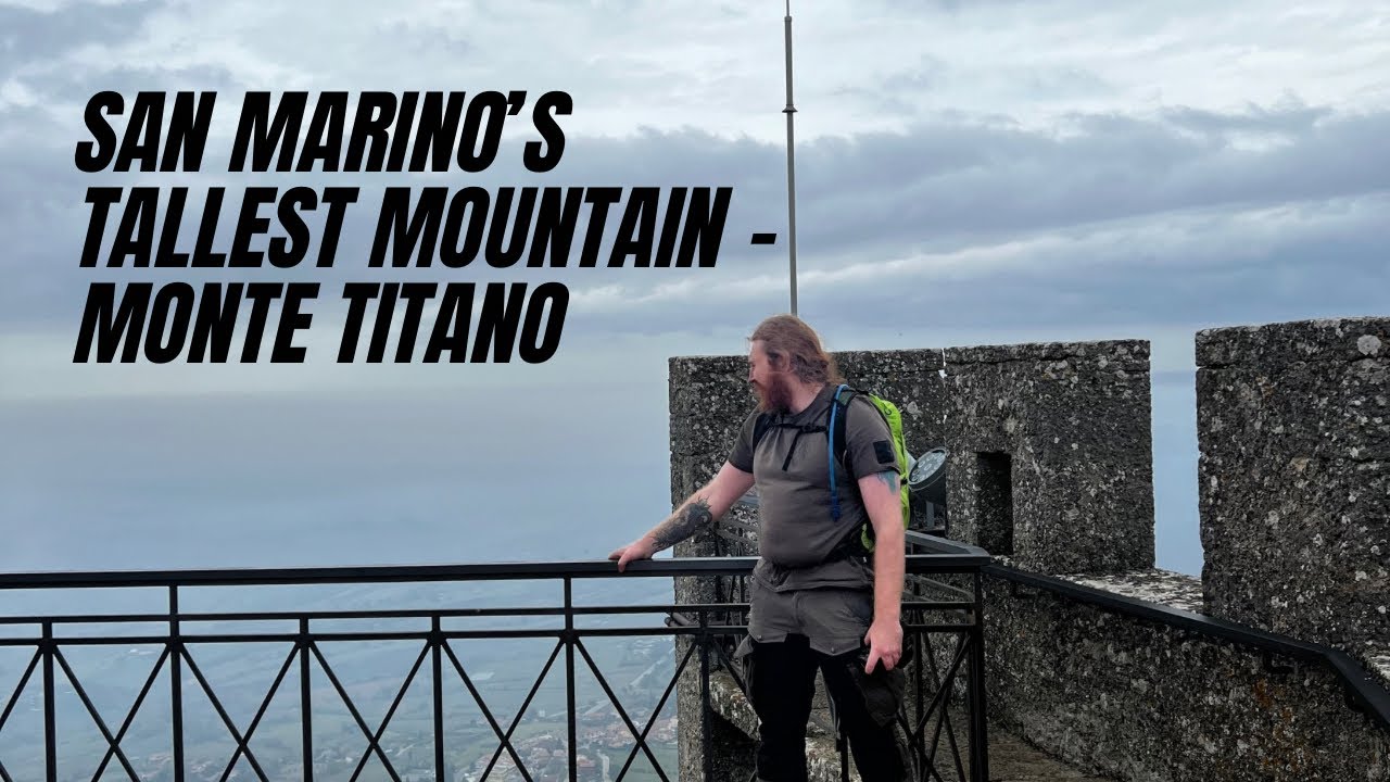 Climbing the tallest mountain in San Marino - Monte Titano.