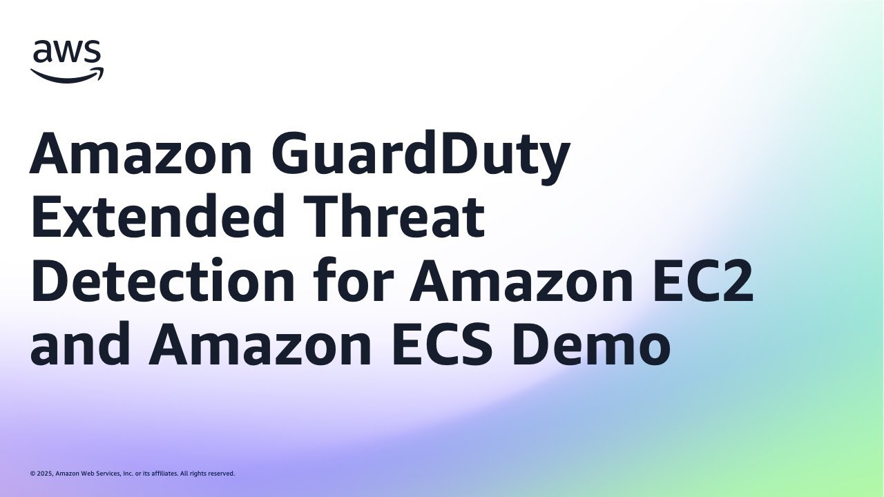 Amazon GuardDuty Extended Threat Detection for Amazon EC2 and Amazon ECS Demo | Amazon Web Services