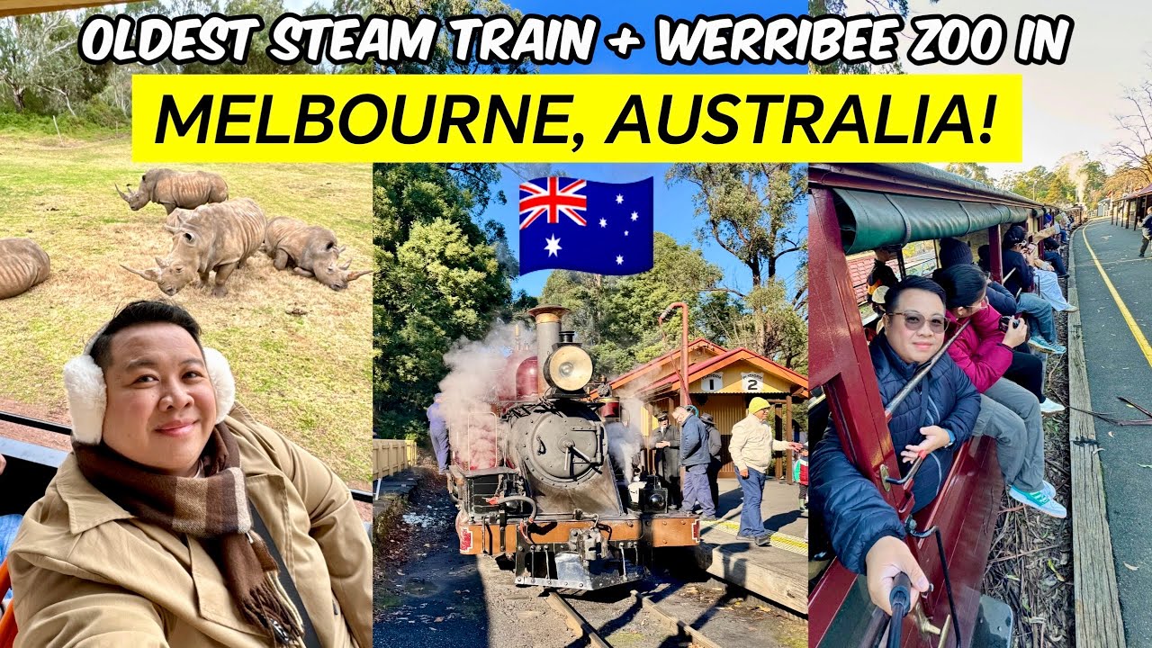Puffing Billy Steam Train & Werribee Open Range Zoo Experience in Melbourne! 🇦🇺 | JM Banquicio