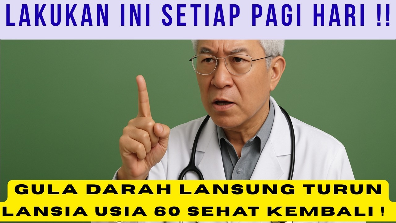 Kesehatan Lansia   LAKUKAN 3 HAL INI di PAGI HARI, Gula Darah STABIL Tanpa Naik Turun