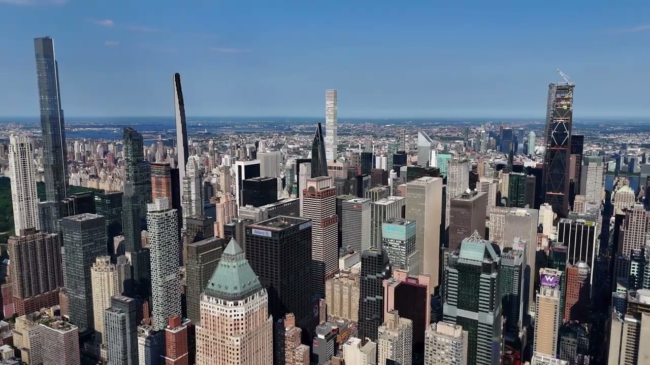 2024 NYC Drone Footage | Manhattan Skyline, Central Park Tower & Iconic Landmarks