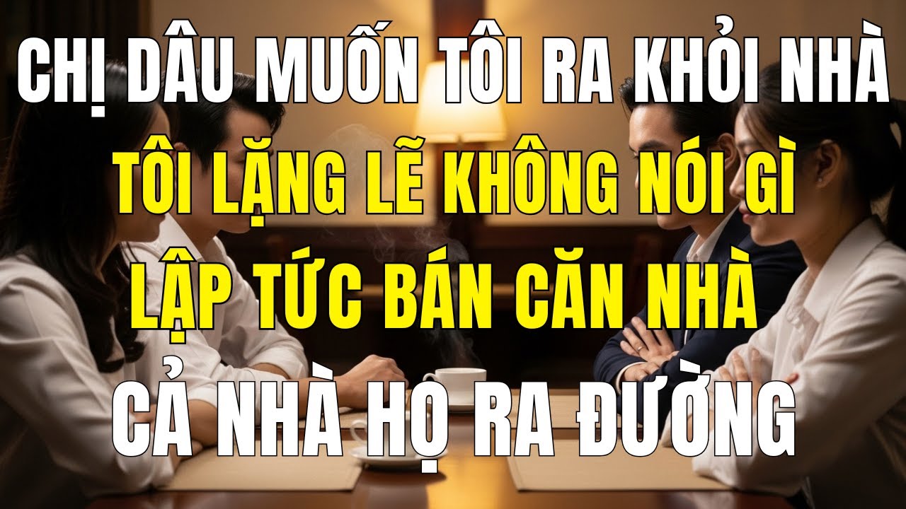 CHỊ DÂU MUỐN TÔI RA KHỎI NHÀ, TÔI LẬP TỨC BÁN NHÀ ĐỂ CẢ NHÀ HỌ RA ĐƯỜNG