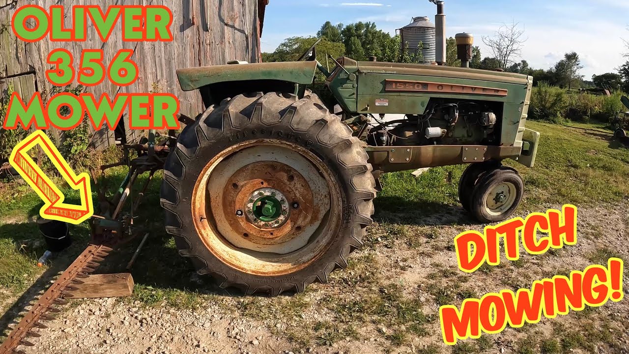 Testing Our Work: OLIVER 356 MOWER cutting ditches