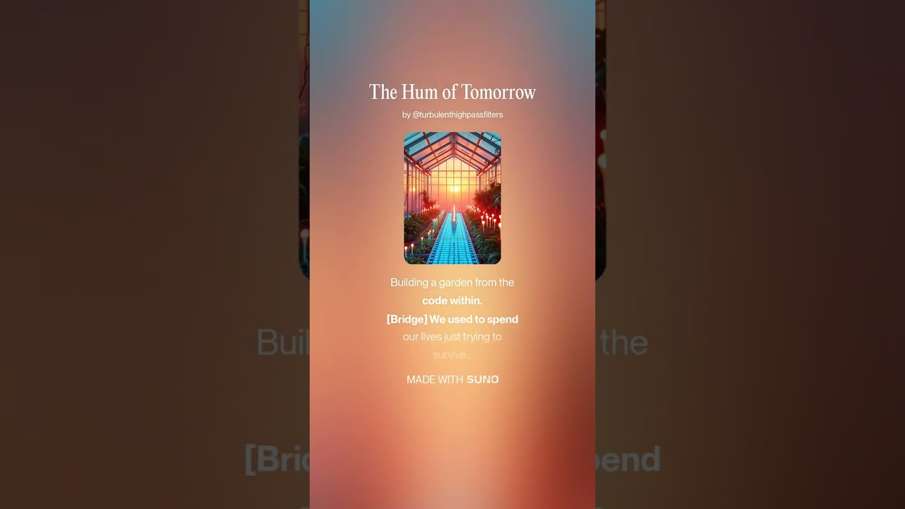 The Hum of Tomorrow #AI​ #Song​ by #Suno​ #lyrics​ by #Deepseek #music​ #newmusic​