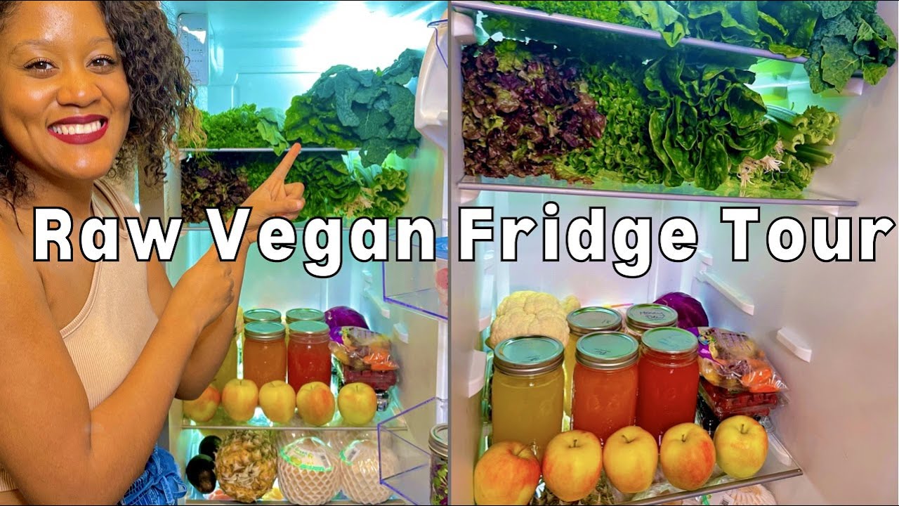 RAW VEGAN FRIDGE TOUR (+ PANTRY AND FREEZER) 🌿🌈🥑