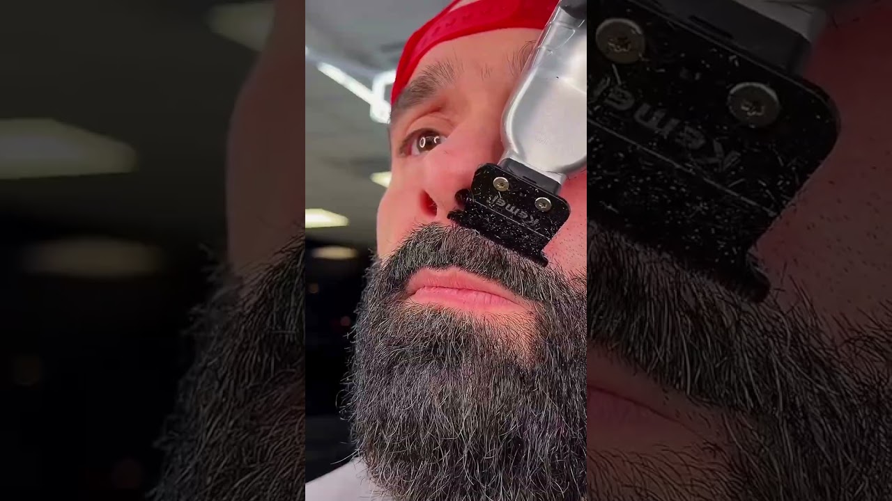 ASMR Beard Transformation | Sub for more #barber #homeoffade #beard