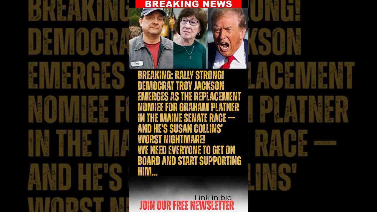 BREAKING: RALLY STRONG! Democrat Troy Jackson emerges as the replacement nomiee for Graham Platner