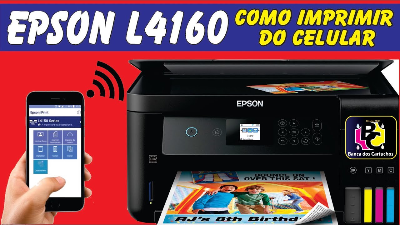 EPSON L4160 como configurar para imprimir do CELULAR | como imprimir com o celular na EPSON L4160