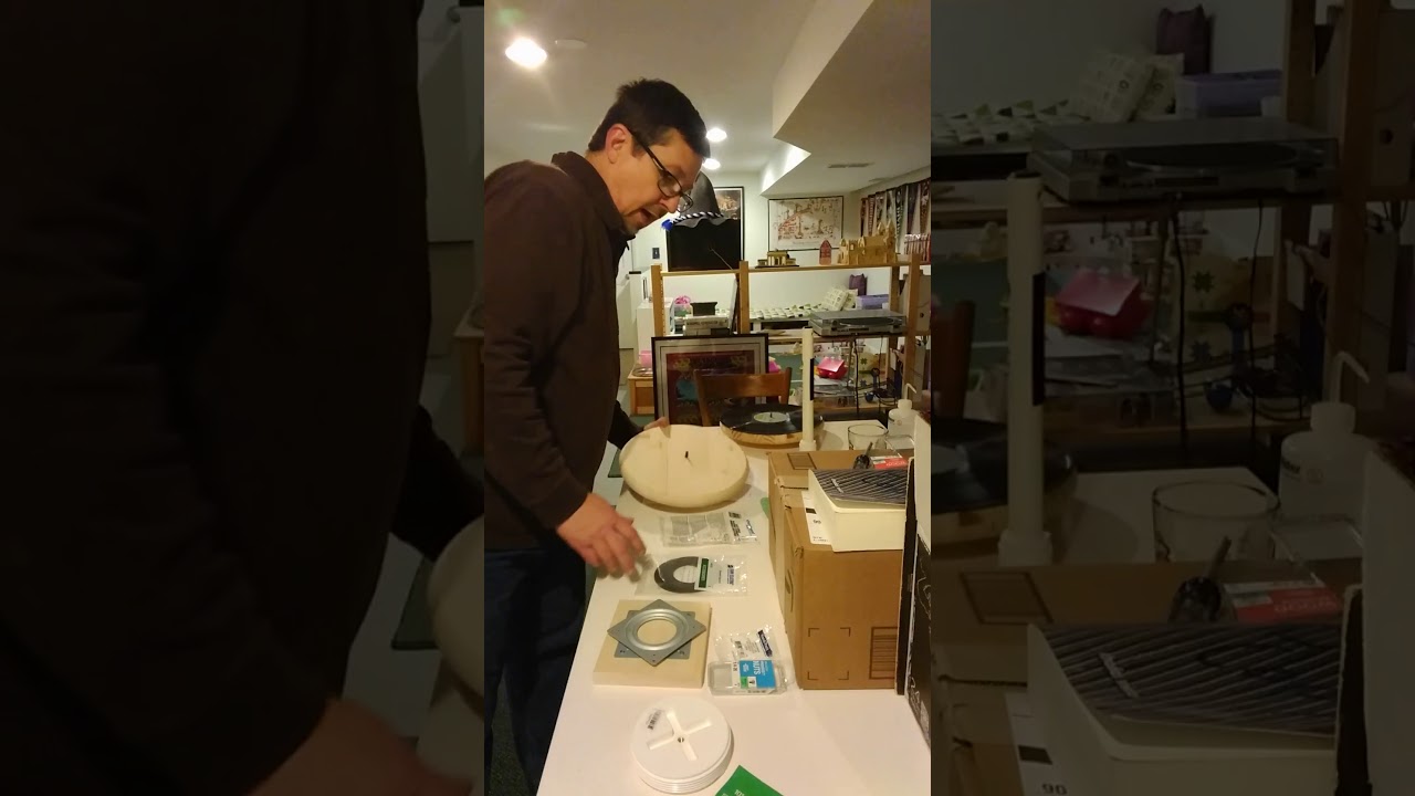 Build a lazy susan to clean records with Vinyl Vac