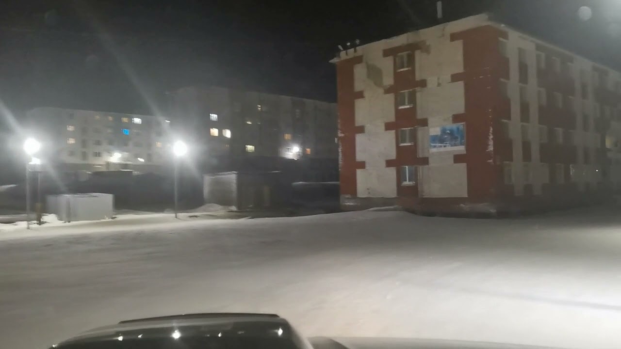 Поездка по вечернему Тикси ноябрь 2021