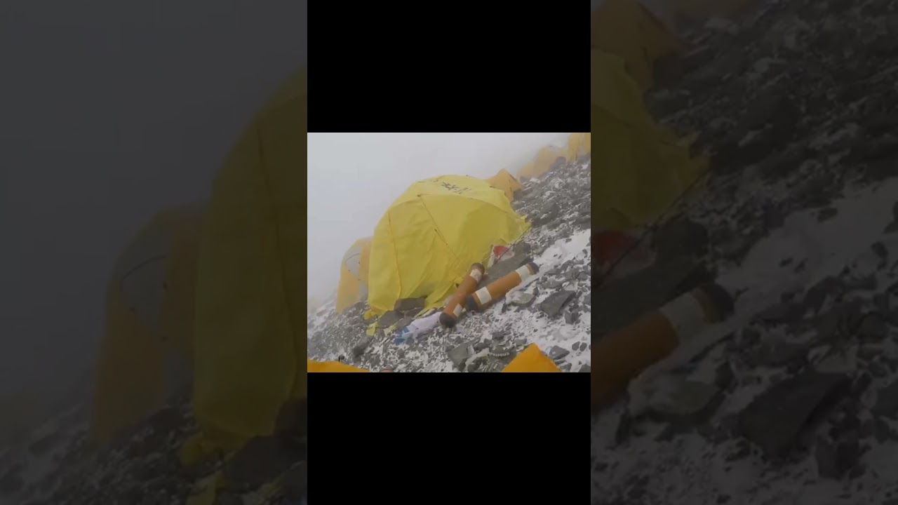 Everest camp 4, South col. Waiting for the team-mates to return from the summit looked like this.