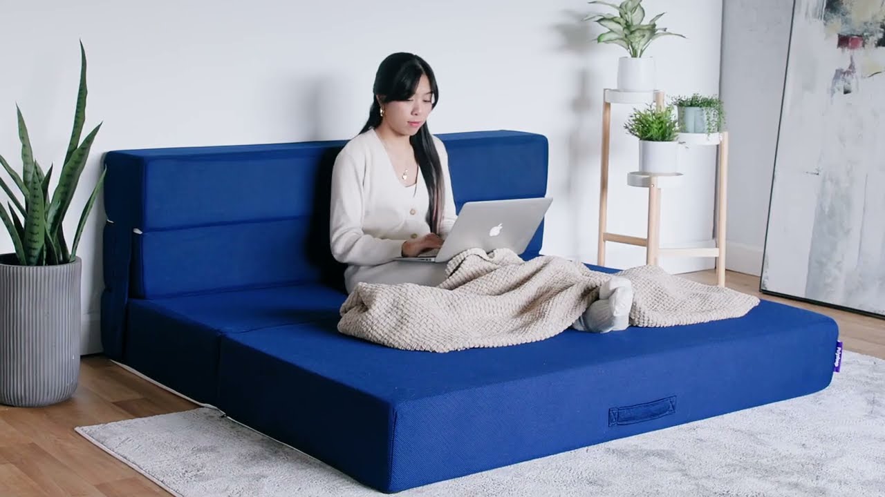 D&eacute;couvrez le Matelas Pliable Bleu Marine &ndash; Exclusivement sur Costco.ca