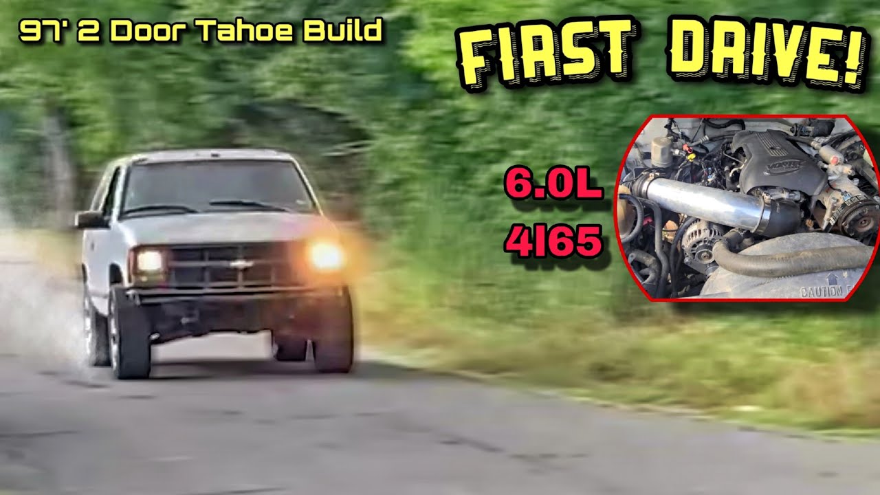 1997 2 Door Tahoe Build Pt. 10: First Drive + Interior Updates #lsswap #cars #obs #chevytrucks