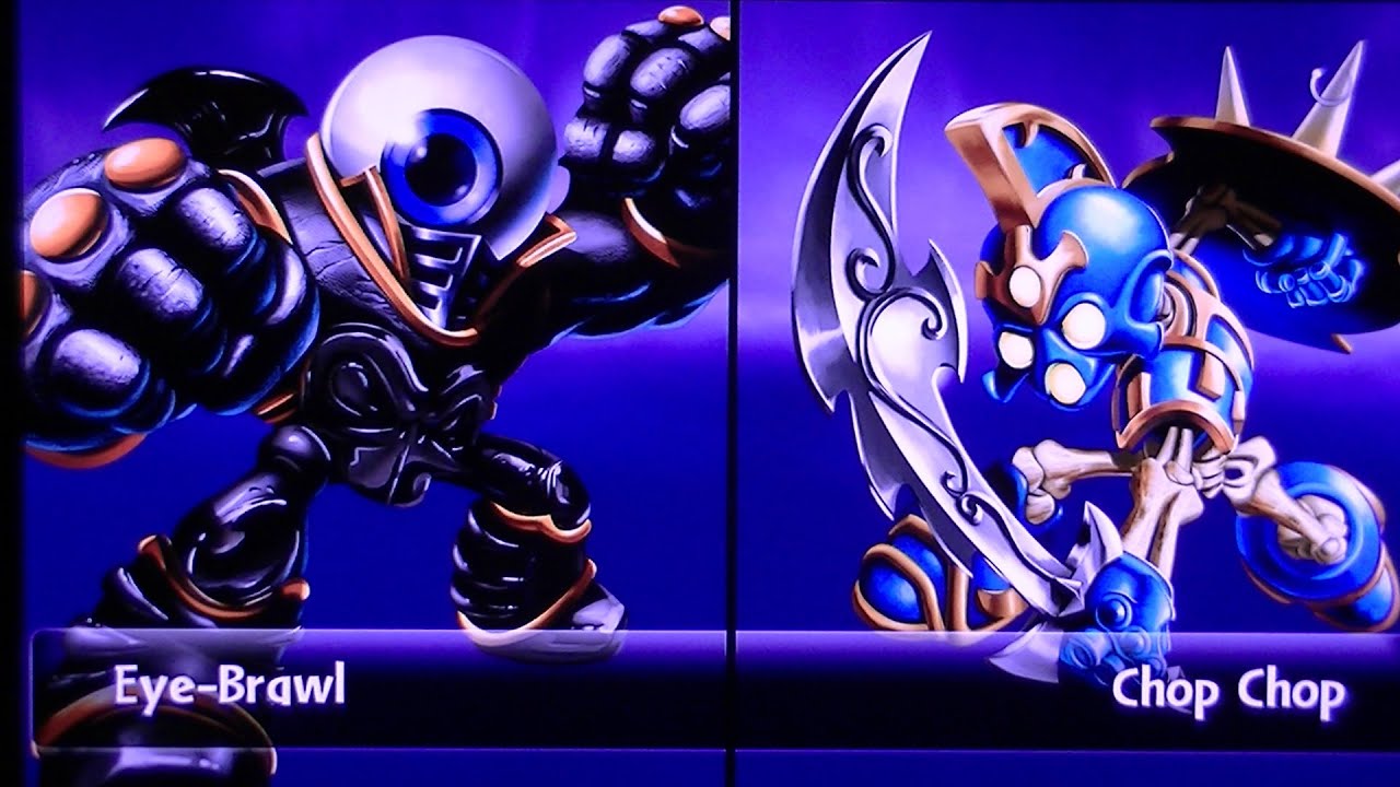 SKYLANDERS GIANTS EYE BRAWL VS CHOP CHOP