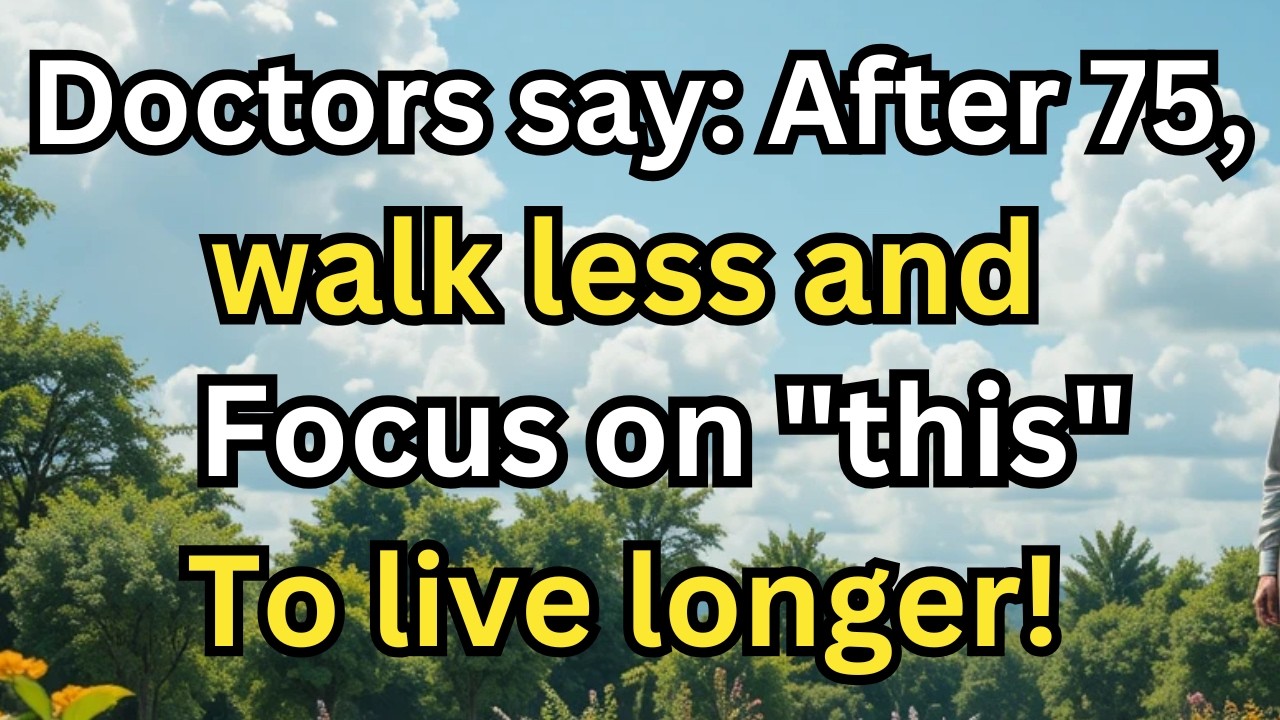 Doctors Reveal the Surprising Daily Activity Adults Over 75 Should Focus On to Live Longer,,,,,,