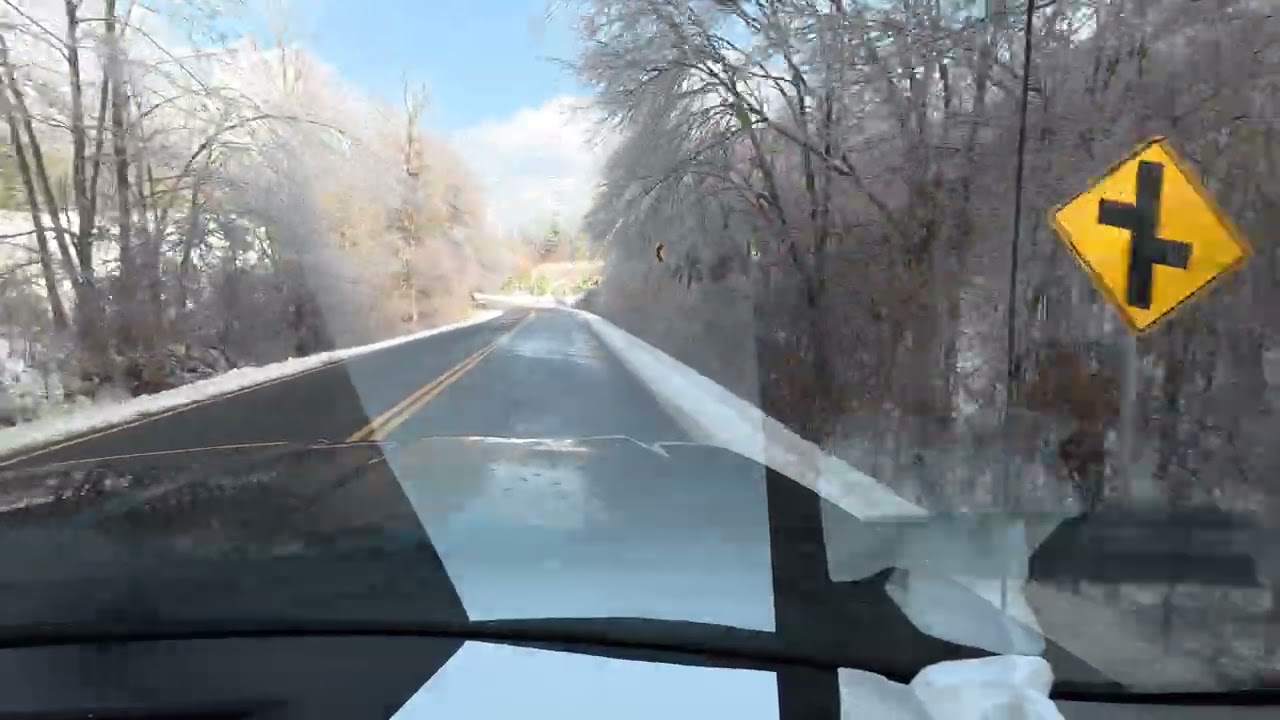 Jan 28, 2026 Middle TN Ice Storm - McGee Rd to Hohenwald - RAW Unedited Dash Cam POV