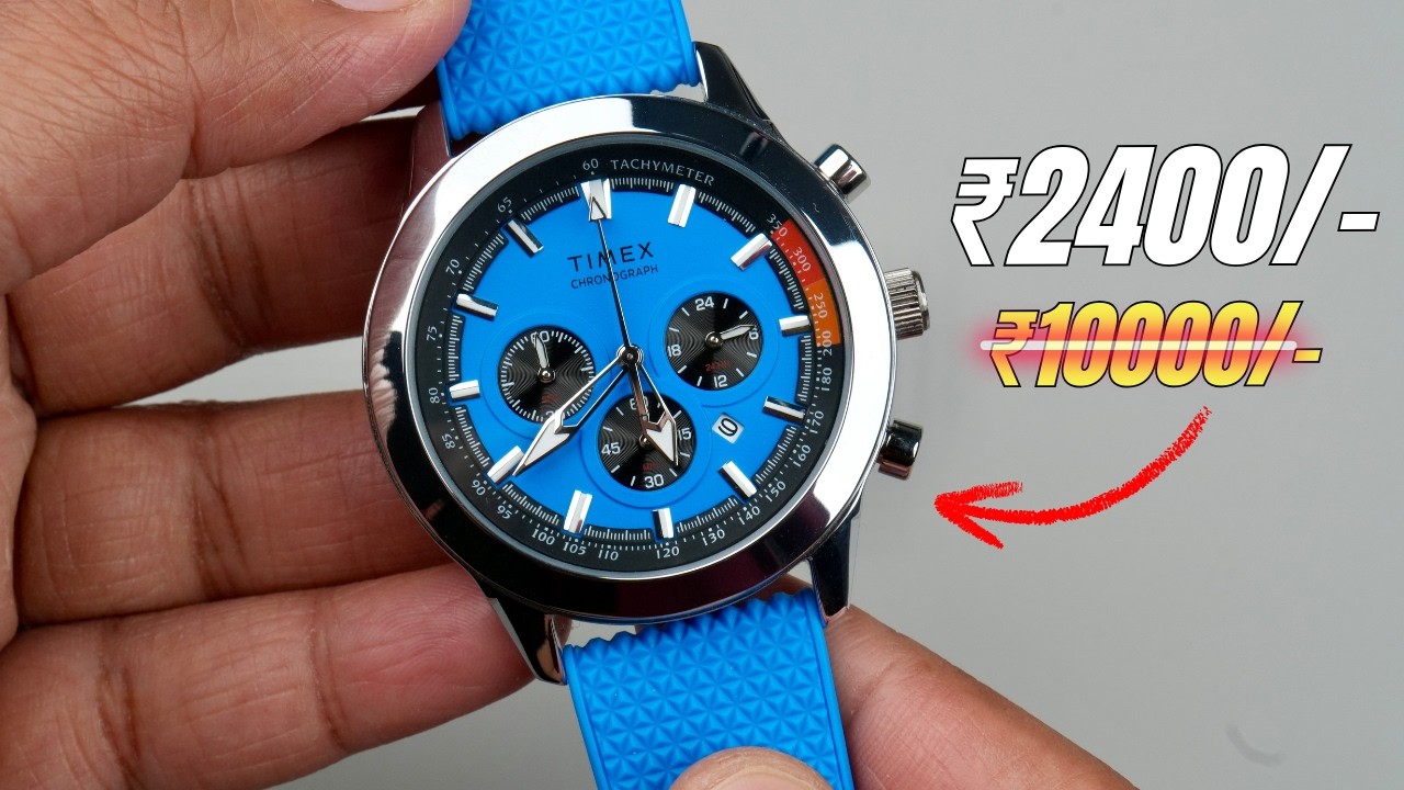 ₹2400😱on Myntra! Grab the Timex Blue Chronograph TWEG185SMU14
