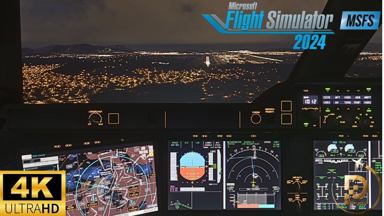 Athens at Night! ✈️🌌 Stunning A350 Arrival | MSFS 2024