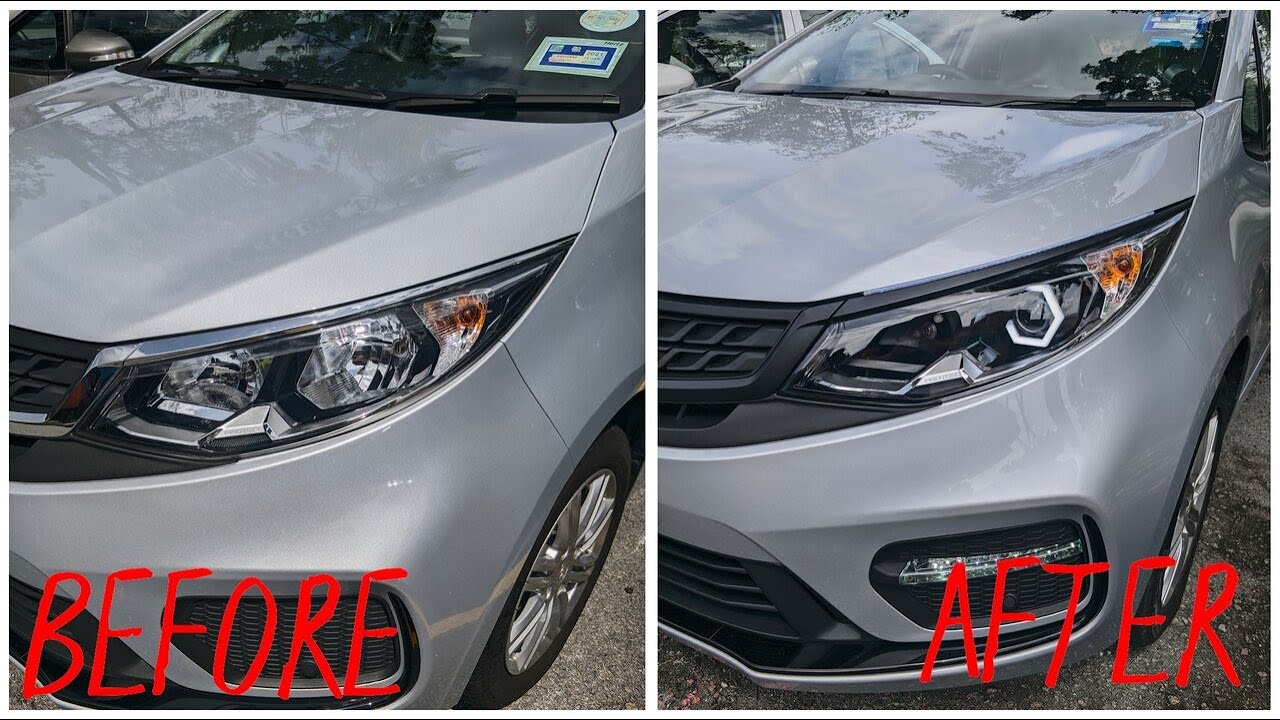 EASY DIY RETROFIT Bi-LED Projector | Blackout Headlights | Hexagon Halo Angel Eyes | Proton Persona