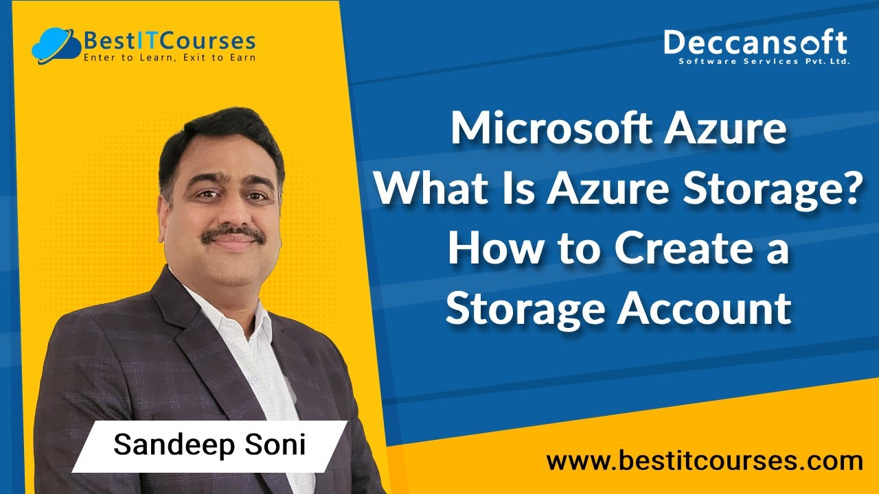 Microsoft Azure | What Is Azure Storage? | How to Create a Storage Account | Azure Training