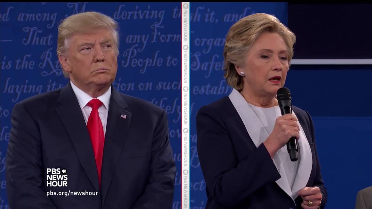 Watch the second presidential debate between Donald Trump and Hillary Clinton