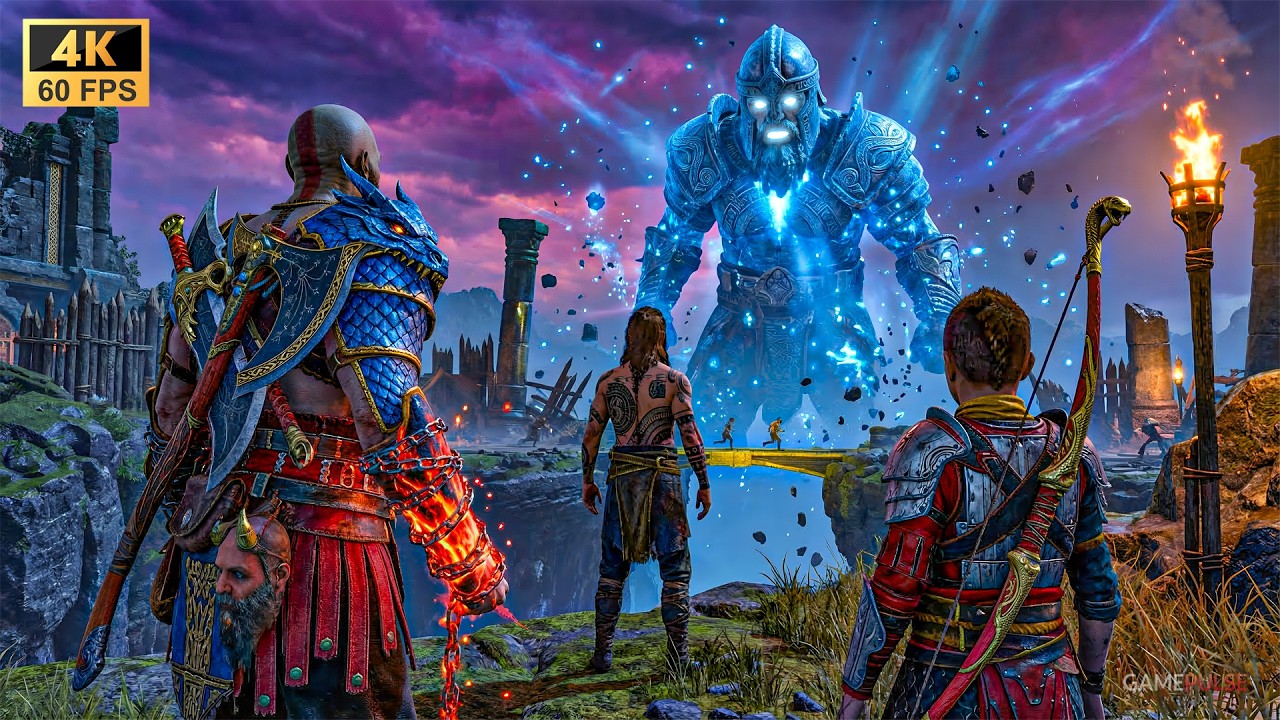 Концовка битвы Рагнарёк в God of War – Битва, изменившая всё (4K 60FPS)