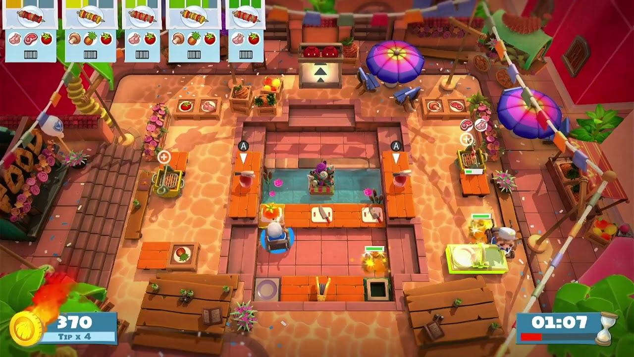 World Food Festival DLC - All Levels 4-Stars (1 Player) | Overcooked! All You Can Eat