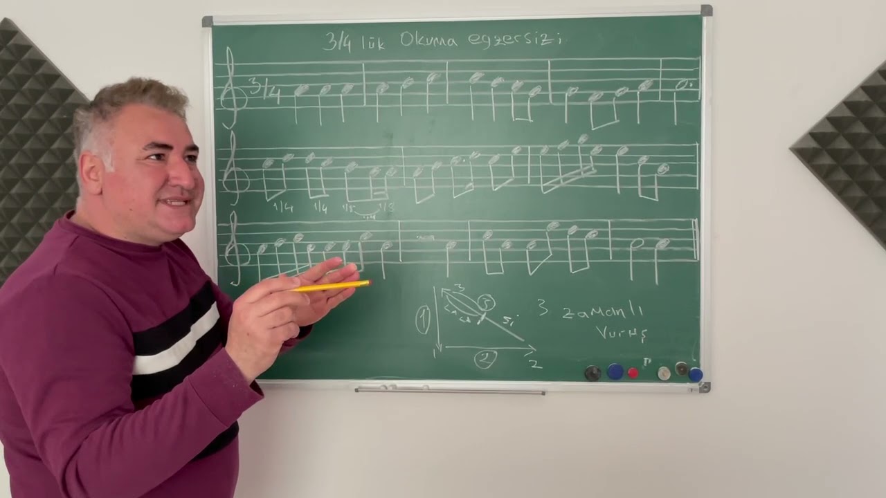 Noten unterricht. Zafer K&uuml;&ccedil;&uuml;k. Nota Dersi 6. Ders
