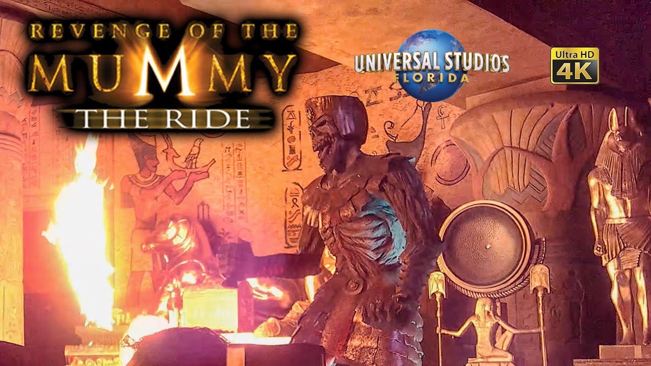 January 2022 Revenge of the Mummy Roller Coaster On Ride 4K POV Universal Studios Florida Orlando