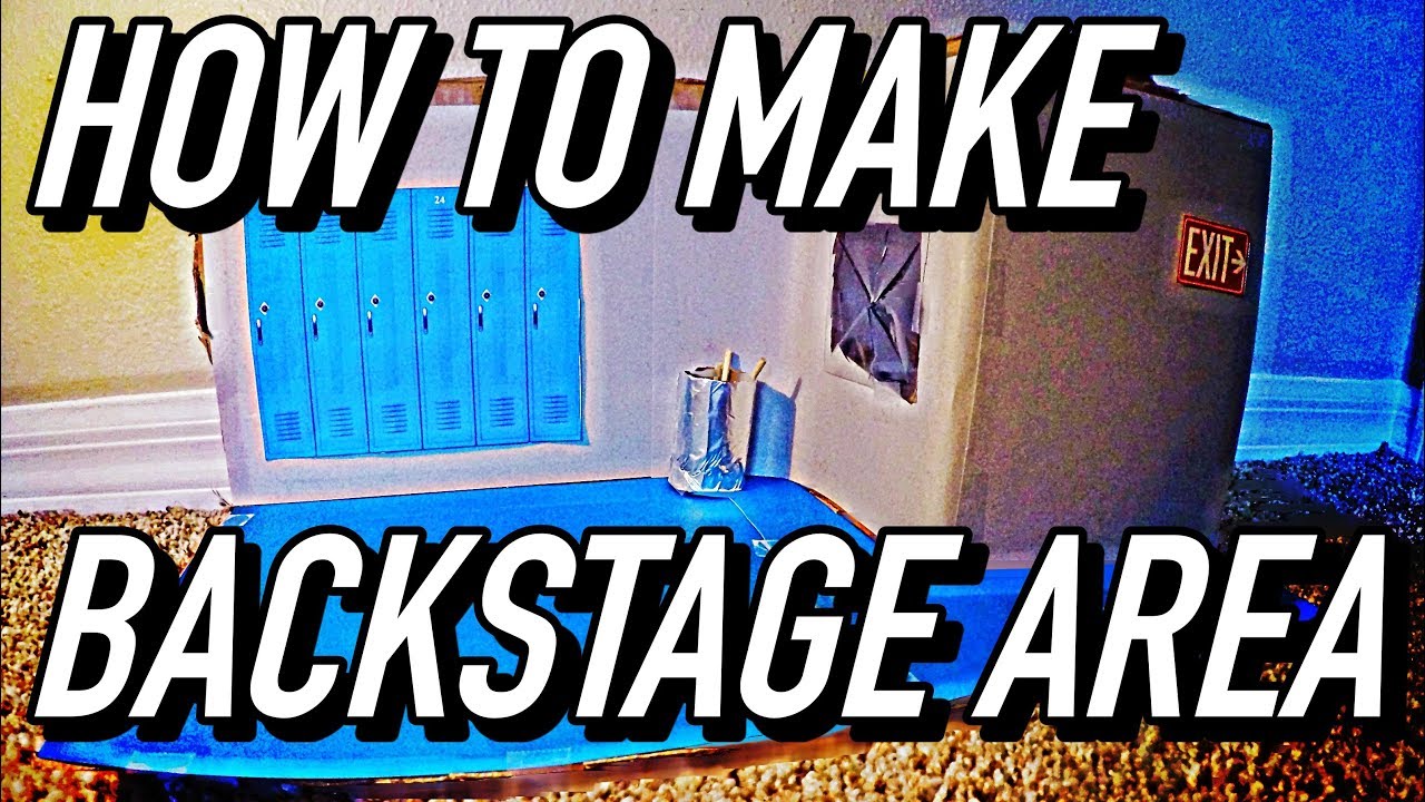 How to Make Backstage Area for WWE Figures