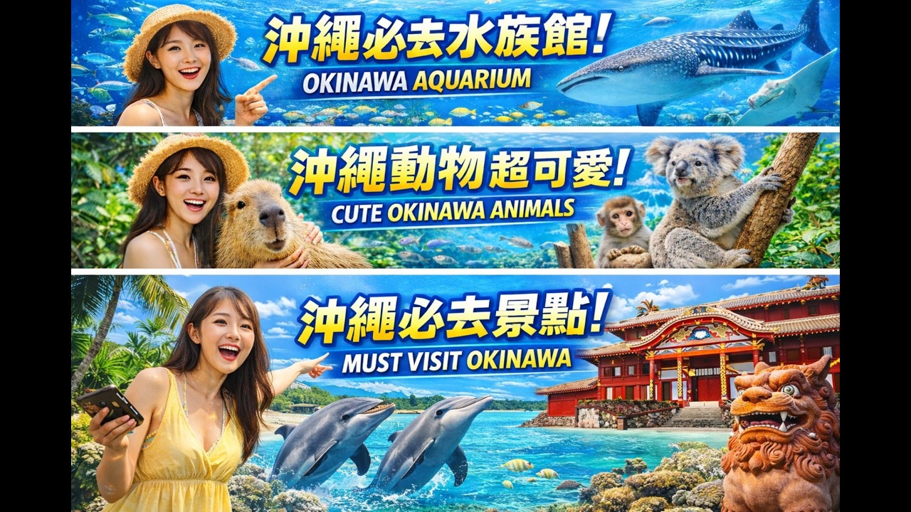 Okinawa沖繩🌊最完整 週末兩天就可以出發的行程Okinawa perfect weekend getaway!!!完整版