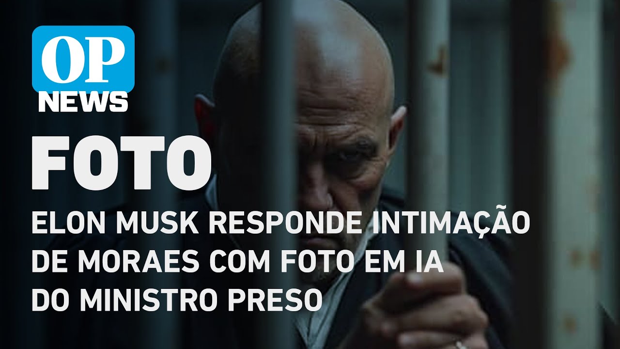Elon Musk responde intima&ccedil;&atilde;o de Moraes com foto em IA do ministro preso | O POVO News