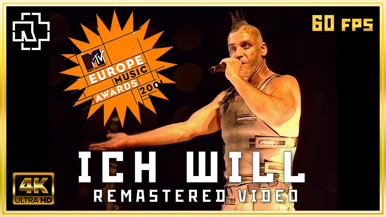 Rammstein - Ich Will Русские субтитры (LIVE at MTV EMA, Germany 2001) | 4K 60fps remastered