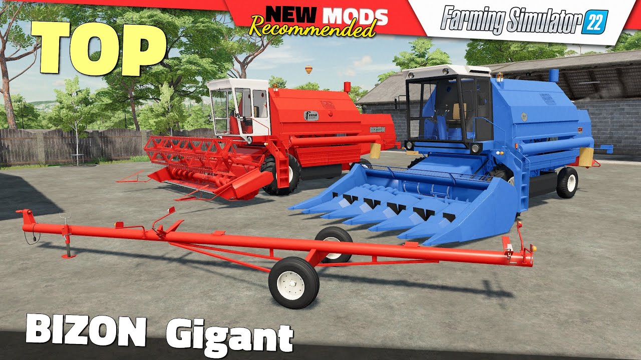 FS22 | Bizon Gigant Z061 [UPDATE] - Farming Simulator 22 New Mods Review 2K60