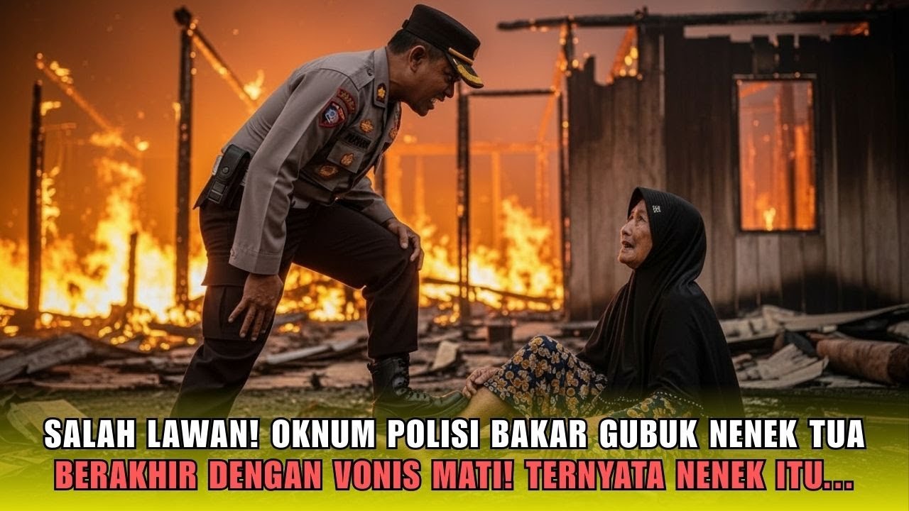 Salah Lawan! Polisi Bakar Gubuk Nenek Tua, Ternyata Bukan Sembarang Orang! Akhirnya Divonis Mati!