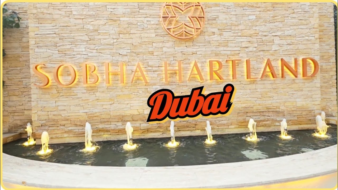 SobhaHartland the millionaire place in dubai walking today with good weather 