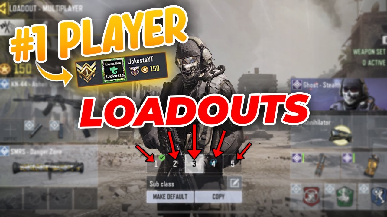 #1 RANKED PLAYER loadout in Cod Mobile