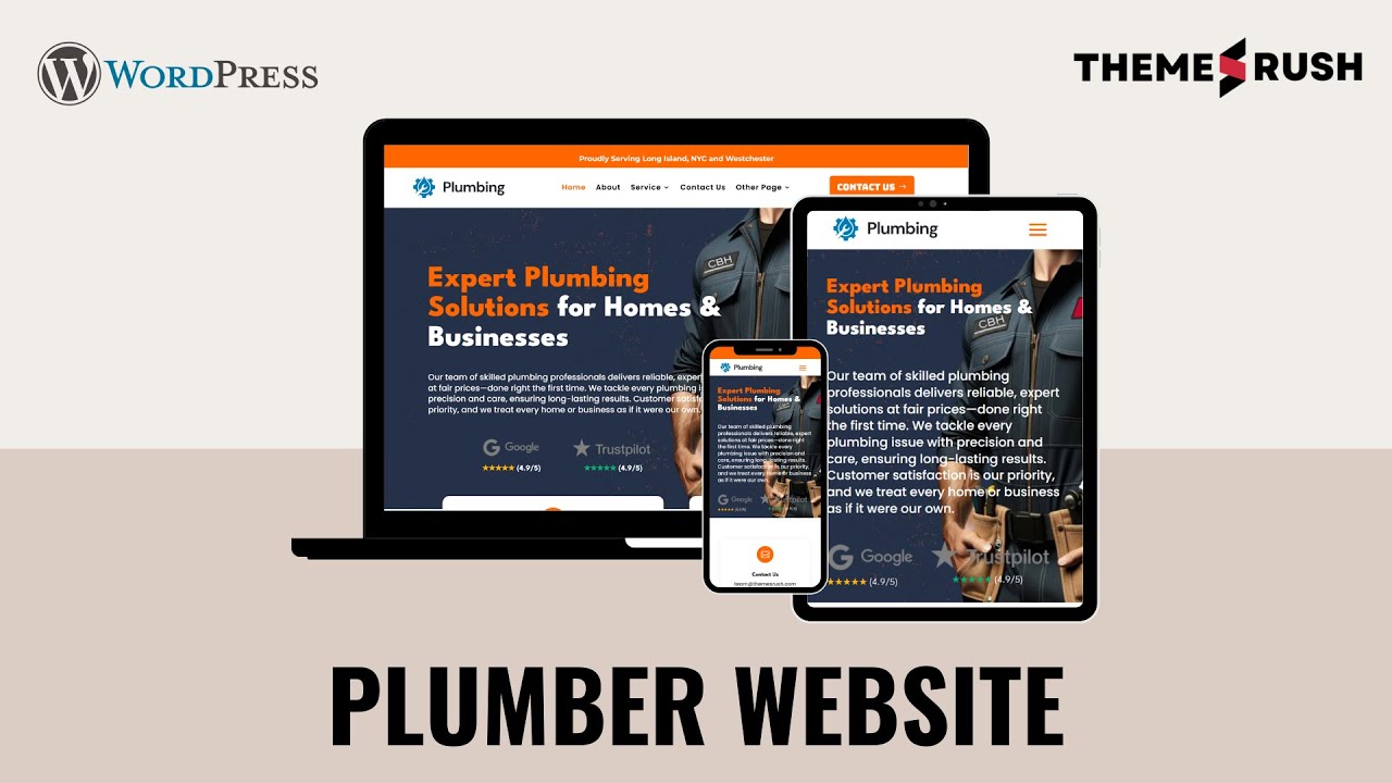 Pipepro –Plumber WordPress Template Installation & Customization Tutorial