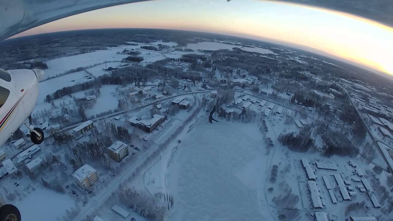 Talvilentoa kaidatvedet Parkanon Keskusta ja Lentokenttä Parkano GOPR0098