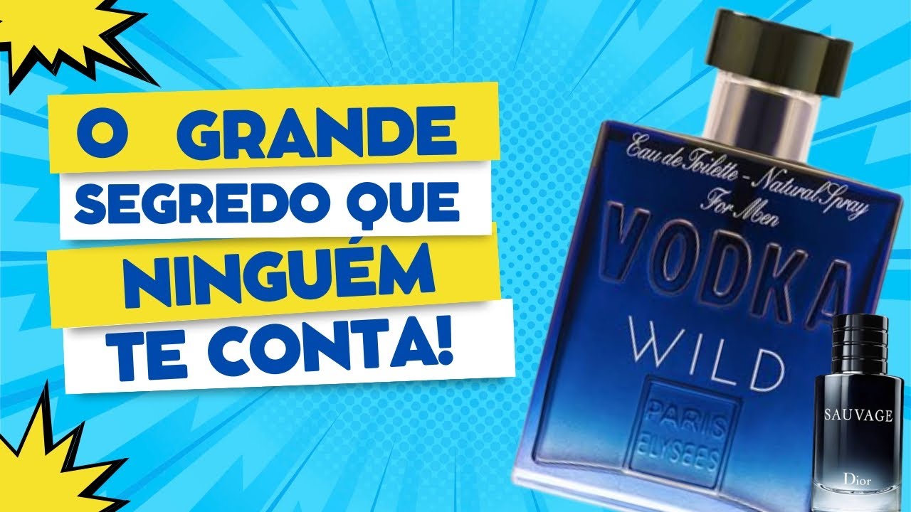 PERFUME VODKA WILD DA CASA PARIS ELYSEES INSPIRADO NO SAUVAGE DA CASA DIOR